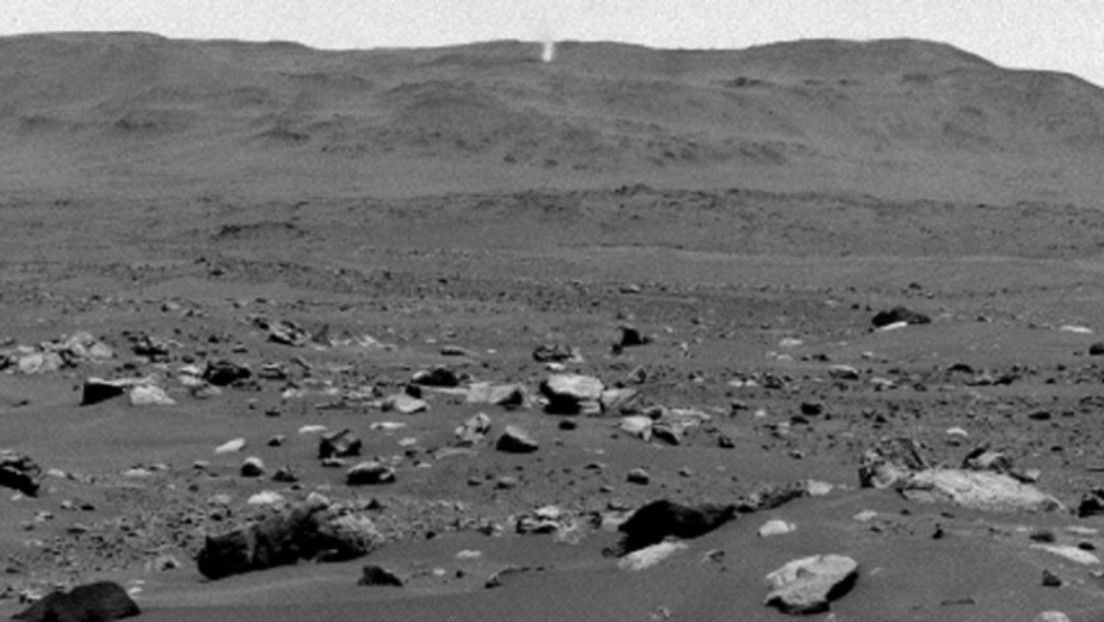 Róver Perseverance capta un 'diablo de polvo' en Marte
